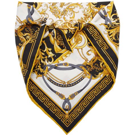 versace bandana|Versace scarf wool.